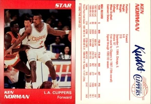 1990-91 Star Kudos Ken Norman Illinois Fighting Illini/L.A Clippers - Picture 1 of 4