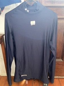 Under Armour Mens Coldgear Mock Neck Compression Shirt Size XXL Polyester Blend - Picture 1 of 7