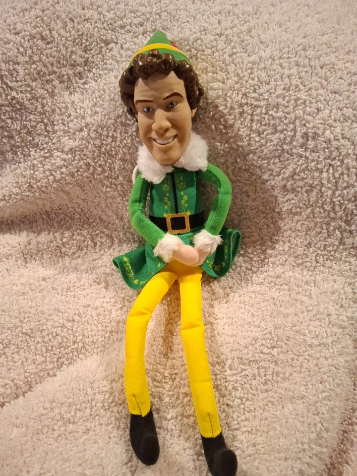 Boneca de Pelúcia Buddy the Elf Pull String Talking 15 Frases 14" Longa Will Ferrell - Imagem 1 de 4