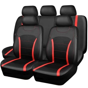 Juego completo de fundas de asiento de coche de malla de aire transpirable 3D, fundas de asiento de cuero, airbag... - Imagen 1 de 6