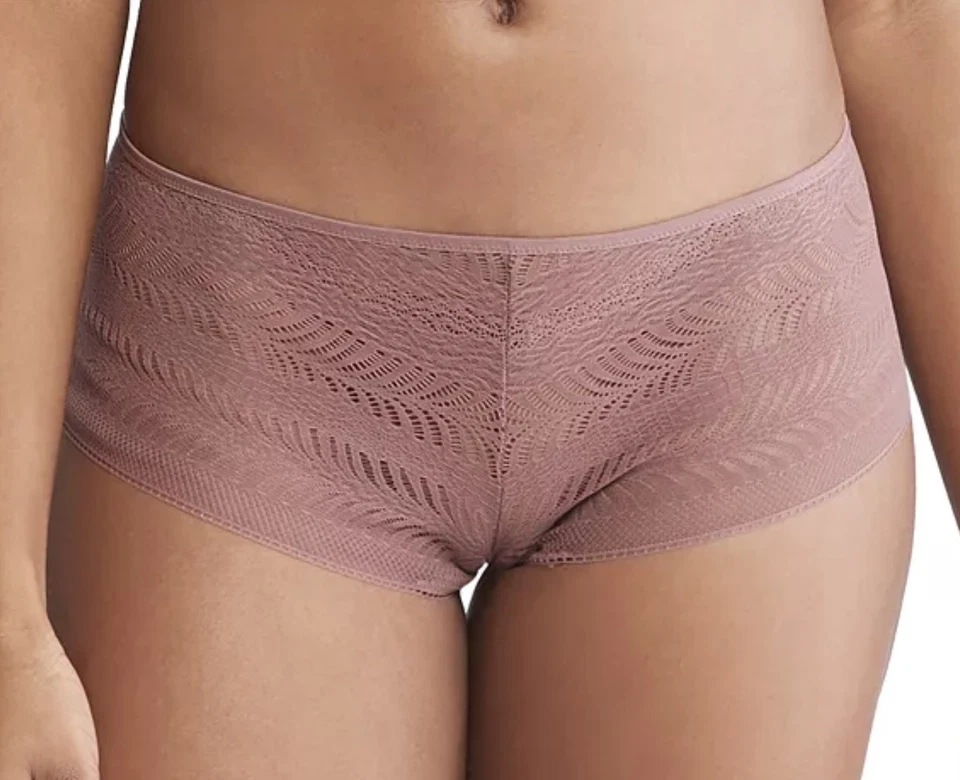 Panty CALVIN KLEIN Allover Transparente Esculpido Encaje Capri Rosa Hipster Mujer S 5 QF7550 Foto 1 de 4