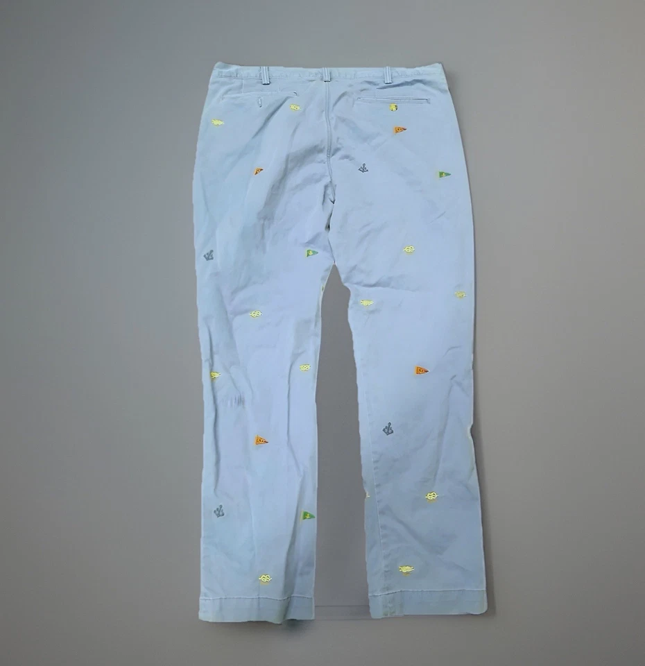 Chinos para hombre Ralph Lauren con temática náutica bordados calce recto 36x32 Foto 1 de 4