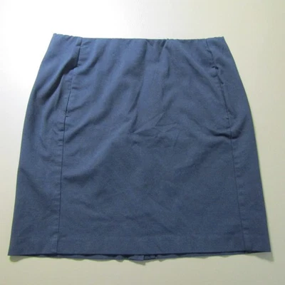 Falda Corta Tejida Jill Ponte Lápiz Recta Negra Elastizada Talla Grande Pull-on Foto 1 de 4