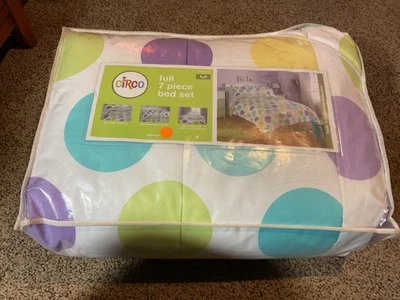 Nuevo Juego de cama Circo "Buds 'n Blossoms" tamaño completo, 7 piezas. Foto 1 de 4