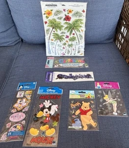 Lot of 7 Disney Scrapbooking Sticker Sheets (40) - Picture 1 of 13