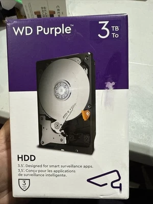 WD 3TB Purple Surveillance Hard Drive Internal Hard Drive HDD-WD33PURZ
