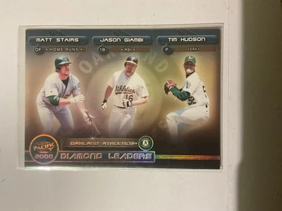 Pacific #10 MATT STAIRS 2000 JASON GIAMBI Diamond Leaders (1:12.5) ¡Oakland A’s! Foto 1 de 2