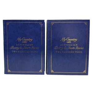 My Country Australian Poetry & Short Stories Hardcover Book Bundle Vintage 1985 - Picture 1 of 18