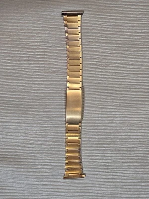 Vintage Metall-Armband in Goldoptik – 18 mm Anstoßbreite – ca. 17 cm Länge - Bild 1 von 4