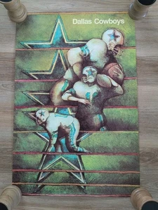 1968 NFL Collectors Series Dallas Cowboys 24x36 Poster NICE🏈 - Picture 1 of 5