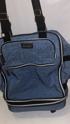 Asiento de mano Biaggi Zipsak Boost expandible azul con ruedas muy limpio Foto 1 de 4