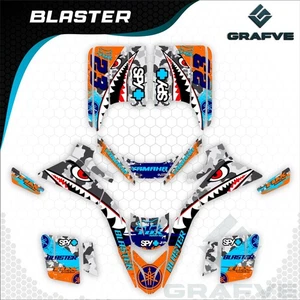 Yamaha Blaster YFS 200 1988-2006 Full kit Graphics Decals Stickers ATV Custom - Picture 1 of 1