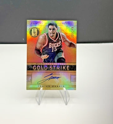 2012-13 Panini Gold Standard Gold Strike  /249 Tobias Harris Rookie Auto RC Holo - Image 1 of 3