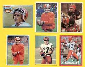 1981-1983 BRIAN SIPE Cleveland Browns 6-Card Sticker Lot All Pro Foil Red Border - Picture 1 of 1