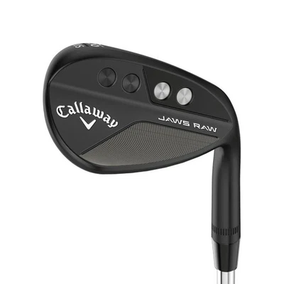 CALLAWAY JAWS RAW MATTE BLACK LOB WEDGE 58°-12° (BOUNCE) X GRIND STEEL WEDGE FLE - Image 1 of 4