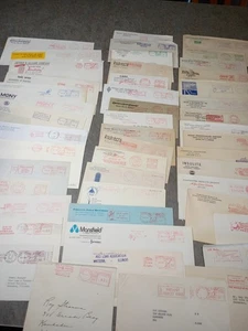 Medidor Eslogan Medidor de franqueo Medidor Lote 48 piezas Sobres Publicitarios Años 40-60 1 - Imagen 1 de 11