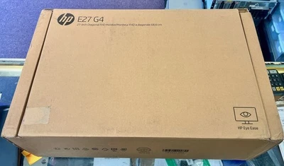 HP EliteDisplay E27 G4 27 Inch IPS LED Monitor, FHD 1920x1080 Black L97431-001 - Image 1 of 2