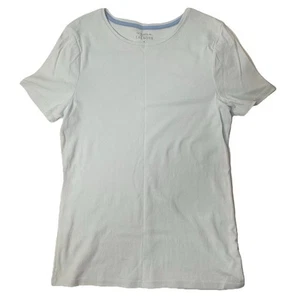 Talbots Tee Women’s Size Medium Baby Blue Short Sleeve Casual Vacation Light - Picture 1 of 8