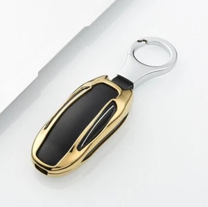 1Pcs For Tesla Model 3 S Y Car Key Fob Cover Case Shell Zinc Alloy Color Cool - Picture 1 of 26