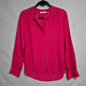 Trenery Dahlia Pink Shirred Boho Blouse Shirt Size S NWT - Picture 1 of 7