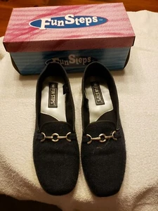 Fun Steps Gray Step In Loafers Size 8 M New in Box - Photo 1/5