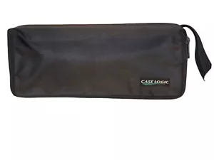 Case Logic 15 Cassette Tape Holder Black w/Zipper & Strap Rare Vintage - Picture 1 of 6