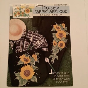 Applique tessuto margherita regno no cucito girasole 6282 ferro su vintage anni 90 Bx3 - Foto 1 di 2