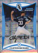 2008 Bowman Chrome Draft Prosp X-Fractors Baseball Card #BDPP102 Clayton Richard