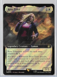 MTG Rose Tyler Extended Art Surge FOIL Universes Beyond: Doctor Who Rare #0937