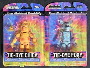 Set di 2 action figure FUNKO Five Nights at Freddys TIE-DYE CHICA & TIE-DYE FOXY - Foto 1 di 9