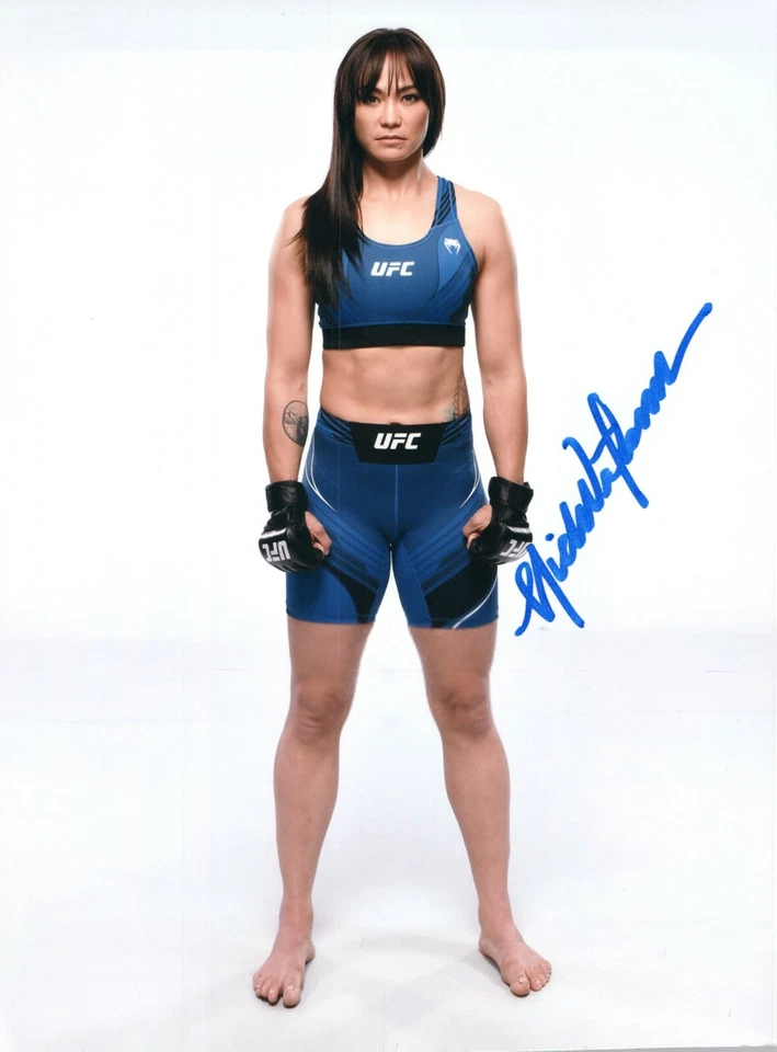 Фотография с автографом Мишель Уотерсон из UFC в полусреднем весе смешанных боевых искусств 8x10 No122 выпуск с корпусом ESPN  - Изображение 1 из 1