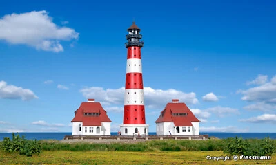 Kibri 37300 N 1:160 - Kit of Lighthouse Westerheversand with 2 annexes, function - Image 1 of 3