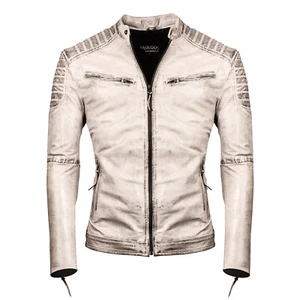 PAULGOS Herren Lederjacke Echtes Leder Jacke Echtleder Übergangsjacke Design 2 - Bild 1 von 36
