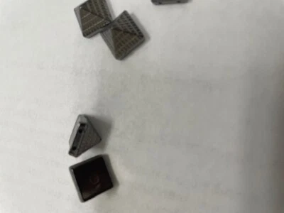 CraftbuddyUS 50pcs 6mm Gunmetal Pyramid Texture Sew On Studs, Shoes Bag Crafts - Image 1 of 2