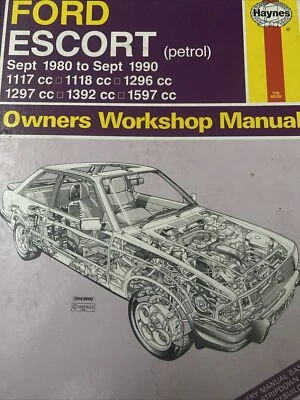Ford Escort Haynes Manual (Sept. 1980 To 1985) Owners Workshop Manual - Image 1 of 3