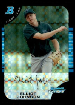 2005 Bowman Chrome Elliot Johnson 1st Year RC Rookie /225 Rays #215 *Noles2148* - Image 1 of 2