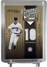 2004 Donruss Studio Game Day Souvenirs Jersey Number /250 Michael Young #GD-86