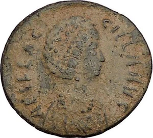 AELIA FLACILLA w SCROLL Theodosius I Wife 383AD Constantinople Roman Coin i53877 - Picture 1 of 3