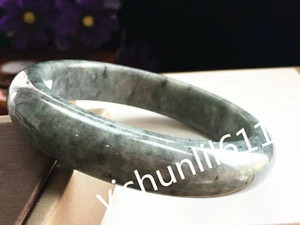 59mm(Grade A)Myanmar Natural Grade A Green Jadeite Jade Bangle+Certificate 4922 - Picture 1 of 7