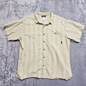 Patagonia Herren Kurzarm Hemd mit Knöpfen grün kariert 100% Baumwolle XL - Bild 1 von 9