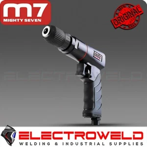M7 Air Drill 3/8" Keyless Chuck Reversible Pneumatic Q-Series Mighty 7 M7-QE831 - Picture 1 of 2