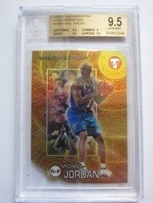 MICHAEL JORDAN 2002-03 TOPPS PRISTINE GOLD REFRACTORS #4 16/99 BGS 9.5 GEM MINT