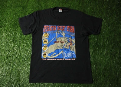 ОПЕРАЦИЯ ПУСТЫНИ ШТОРМ 1991 ВИНТАЖНАЯ РУБАШКА ДЖЕРСИ SOFFE РУБАШКИ ОРИГИНАЛЬНЫЙ РАЗМЕР L - Изображение 1 из 4