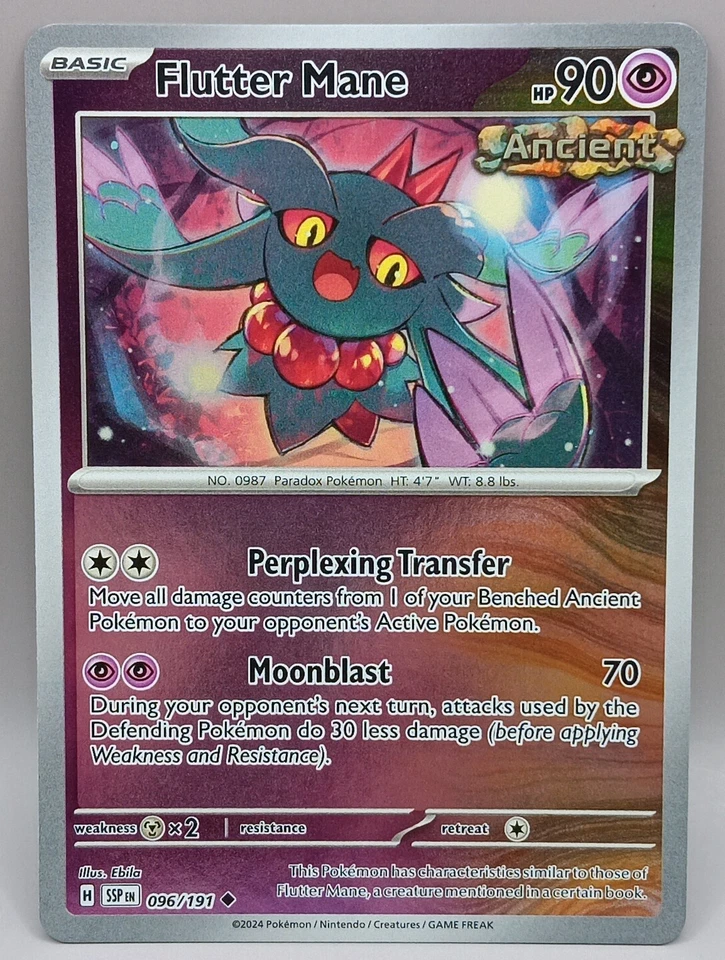 Flutter Mane 096/191 Sv08: Surging Sparks Reverse Holo NM - Image 1 of 1