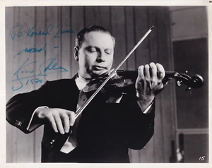 Isaac Stern - Violín - Foto grande de 1970 - Original firmado - Imagen 1 de 2