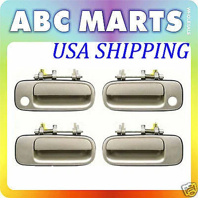 92-96 For Toyota Camry Set 4 Outside Door Handle BEIGE 4M9 Front & Rear DS42 - Image 1 of 4
