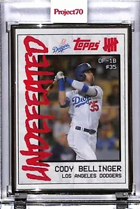 2021 TOPPS PROJECT 70 #494 CODY BELLINGER BY UNDEFEATED P70 SILVER FRAME 27/51 - Picture 1 of 2