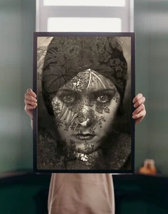 Gloria Swanson 1924 POSTERDRUCK Edward Steichen A2 Modefotografie Wandbild - Bild 1 von 4