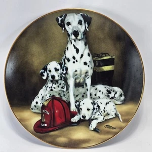 Princeton Gallery "The Fire Brigade" Dalmatiner Teller - Linda Picken, limitierte Auflage - Bild 1 von 12