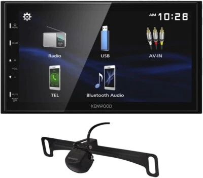Kenwood DMX129BT 6.8" Digital  Receiver USB Bluetooth + CMOS-230LP Rear Camera - Image 1 of 4